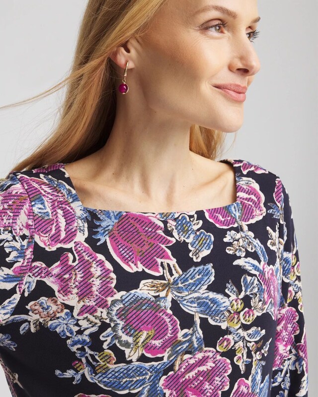 Floral Square Neck Tunic - image 4